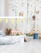 INSPIO Brezy s rozkošnými zvieratkami - detské samolepky