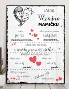 INSPIO Darček pre mamku - Darček pre ženu ku Dňu matiek - tabuľka na stenu