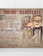 INSPIO Darček pre muža- Obraz na stenu - Vyznanie lásky pre milovaného muža