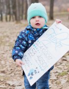INSPIO Darček pre novorodenca - Tabuľka s dátumom pre chlapca