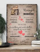 INSPIO Darček pre rodičov - Tabuľka s vyznaním lásky mamine a ockovi