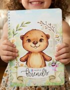 INSPIO Friends: Interaktívna knižka na suchý zips - Bobor a starostlivosť o bábätko