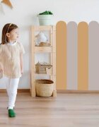 INSPIO Nálepka na stenu Oblúk – Sandy Garden (Teplá zemitá farba do boho štýlu)