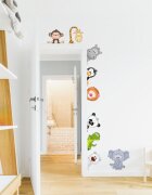 INSPIO Nálepka na stenu- Zvieratká zo ZOO okolo dverí