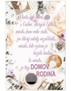 INSPIO Obraz s rámom - Tvoj domov s kávou