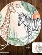 INSPIO Podložky pre deti - Zebra a žirafa SAFARI
