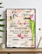 INSPIO Valentínsky darček - Obraz na stenu - Vyznanie lásky pre milovanú ženu