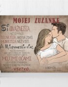 INSPIO Valentínsky darček - Vyznanie lásky pre milovanú ženu - Obraz
