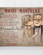 INSPIO Vianočný darček - Obraz na stenu - Vyznanie lásky pre milovanú ženu