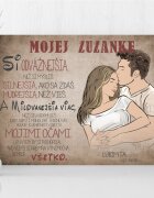 INSPIO Vianočný darček - Vyznanie lásky pre milovanú ženu - Obraz