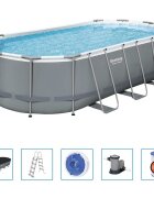 Bestway Nadzemný bazén Power Steel oválny 549x274x122 cm