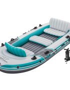 Bestway Nafukovací čln Šedý a biely 364 x 166 m PVC