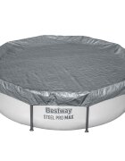 Bestway Plachta na bazén Ø305 m Okrúhly Polyester Sivá