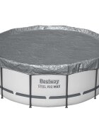 Bestway Plachta na bazén Ø366 m Okrúhly Polyester Sivá