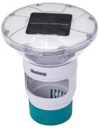 Bestway Plávajúce solárne svetlo s LED pásikmi Biela Ø 76 cm PC a ABS