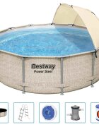 Bestway Power Steel bazénová sada so strieškou 396x107 cm