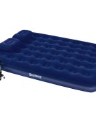 Bestway Semišová nafukovacia posteľ+vankúš a pumpa 203x152x22 cm 67374