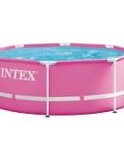 INTEX Kovový rám nadzemného bazéna 244 x 76 cm Okrúhly pre pre Ružová