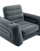 INTEX Rozkladacie kreslo 117x224x66 cm tmavošedá