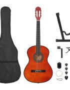 vidaXL 12-dielna klasická gitarová sada pre začiatočníkov 4/4 39