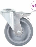 vidaXL 12 ks otočné kolieska s otvorom na skrutku 100 mm