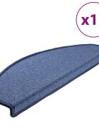 vidaXL 15 ks Nášľapy na schody modré 65x24x4 cm