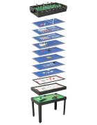 vidaXL 15 v 1 multifunkčný herný stôl čierny 121x61x82 cm