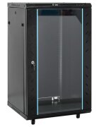 vidaXL 15U Nástenná serverová skriňa 19" IP20 čierna 60x60x100 cm