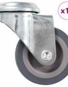 vidaXL 16 ks otočných koliesok s otvorom pre skrutky 50 mm