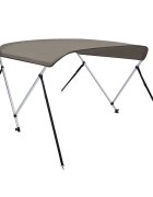 vidaXL 2-krídlová bimini strieška sivá 180x130x110 cm