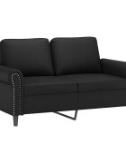 vidaXL 2-miestna pohovka čierna 120 cm umelá koža