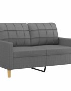 vidaXL 2-miestna pohovka tmavosivá 120 cm látka