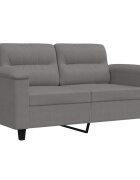 vidaXL 2-miestna pohovka tmavosivá 120 cm mikrovlákno