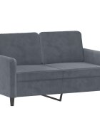 vidaXL 2-miestna pohovka tmavosivá 120 cm zamat