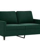 vidaXL 2-miestna pohovka tmavozelená 120 cm zamat
