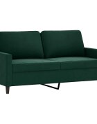 vidaXL 2-miestna pohovka tmavozelená 140 cm zamat