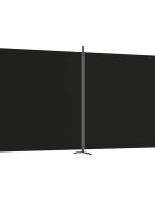 vidaXL 2-panelový paraván čierny 348x180 cm látkový