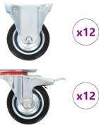 vidaXL 24 ks kolieska 75 mm
