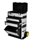 vidaXL 3-dielny pojazdný box na náradie