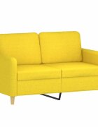 vidaXL 3-miestna pohovka bledožltá 120 cm látka