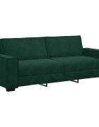 vidaXL 3-miestna pohovka tmavozelená 220x78x84 cm zamat