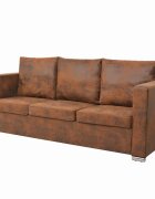 vidaXL 3-miestna sedačka 191x73x82 cm umelá semišová koža