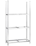 vidaXL 3-poschodový stojan na pneumatiky strieborný 110x40x200 cm oceľ