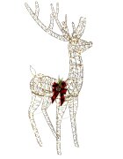 vidaXL 3D Vianočný sob LOVIISA 560 LED Teplá biela 96 x 40 x 180 cm