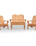 vidaXL 4-dielna záhradná sedacia súprava Adirondack akáciový masív