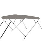 vidaXL 4-krídlová bimini strieška sivá 243x210x137 cm