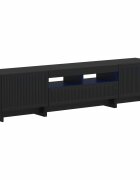 vidaXL 5-dielny LED TV kabinet Čierna Kompozitné drevo