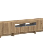 vidaXL 5-dielny LED TV kabinet Dub artisan Kompozitné drevo