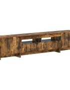 vidaXL 5-dielny LED TV kabinet Dymový dub Kompozitné drevo