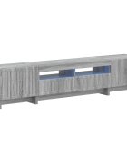 vidaXL 5-dielny LED TV kabinet Sivý Sonoma Kompozitné drevo